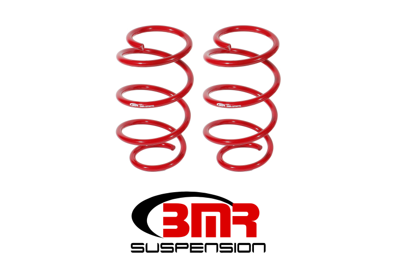 Ford Mustang Lowering Springs - Front - BMR Suspension - Drag Version SP087 - Red - `15-`23 Ford Mustang Lowering Springs - Front - BMR Suspension - Drag Version SP087 - Red - `15-`23